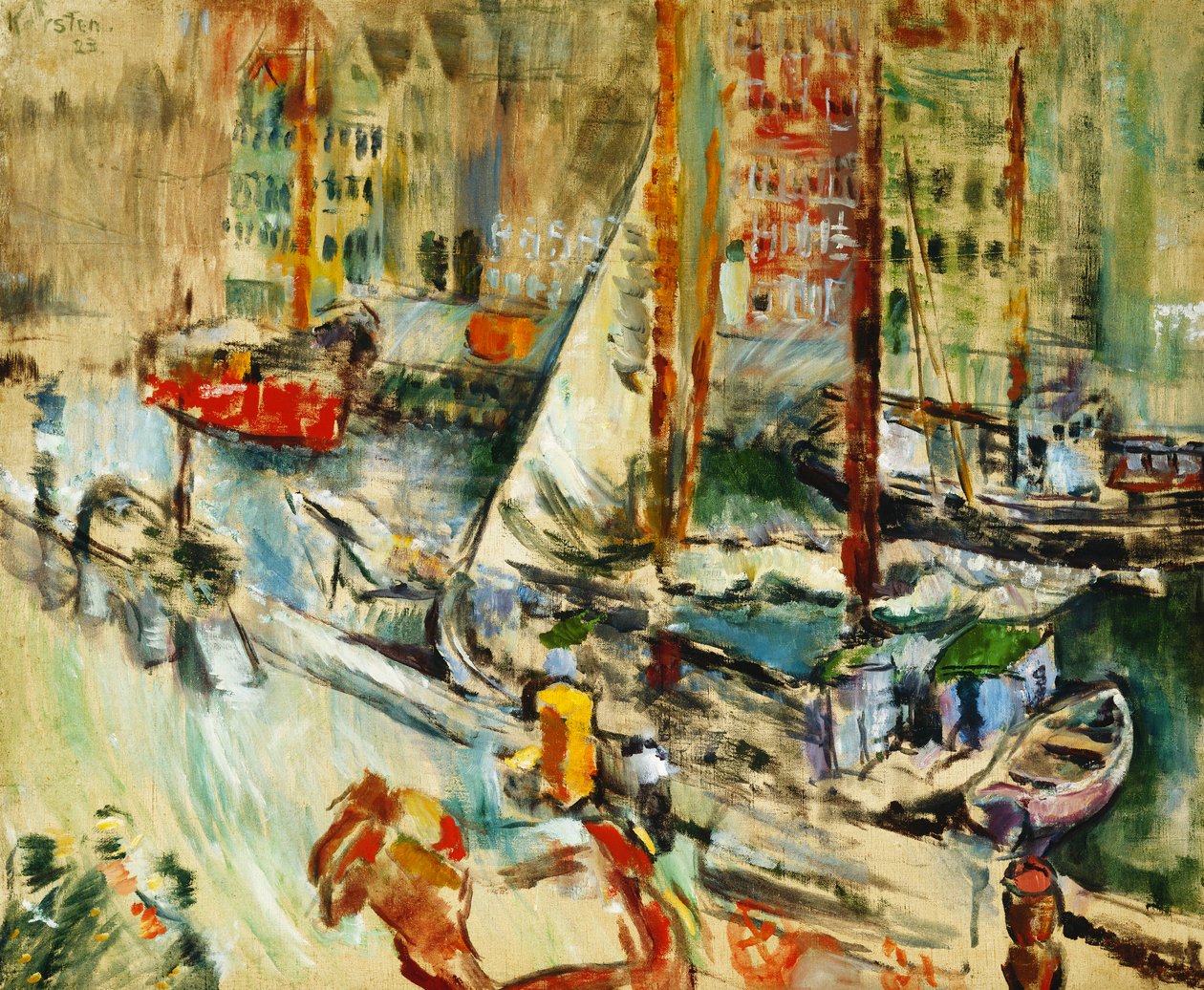 Nyhavnból, 1923 alkotó: Ludvik Peter Karsten