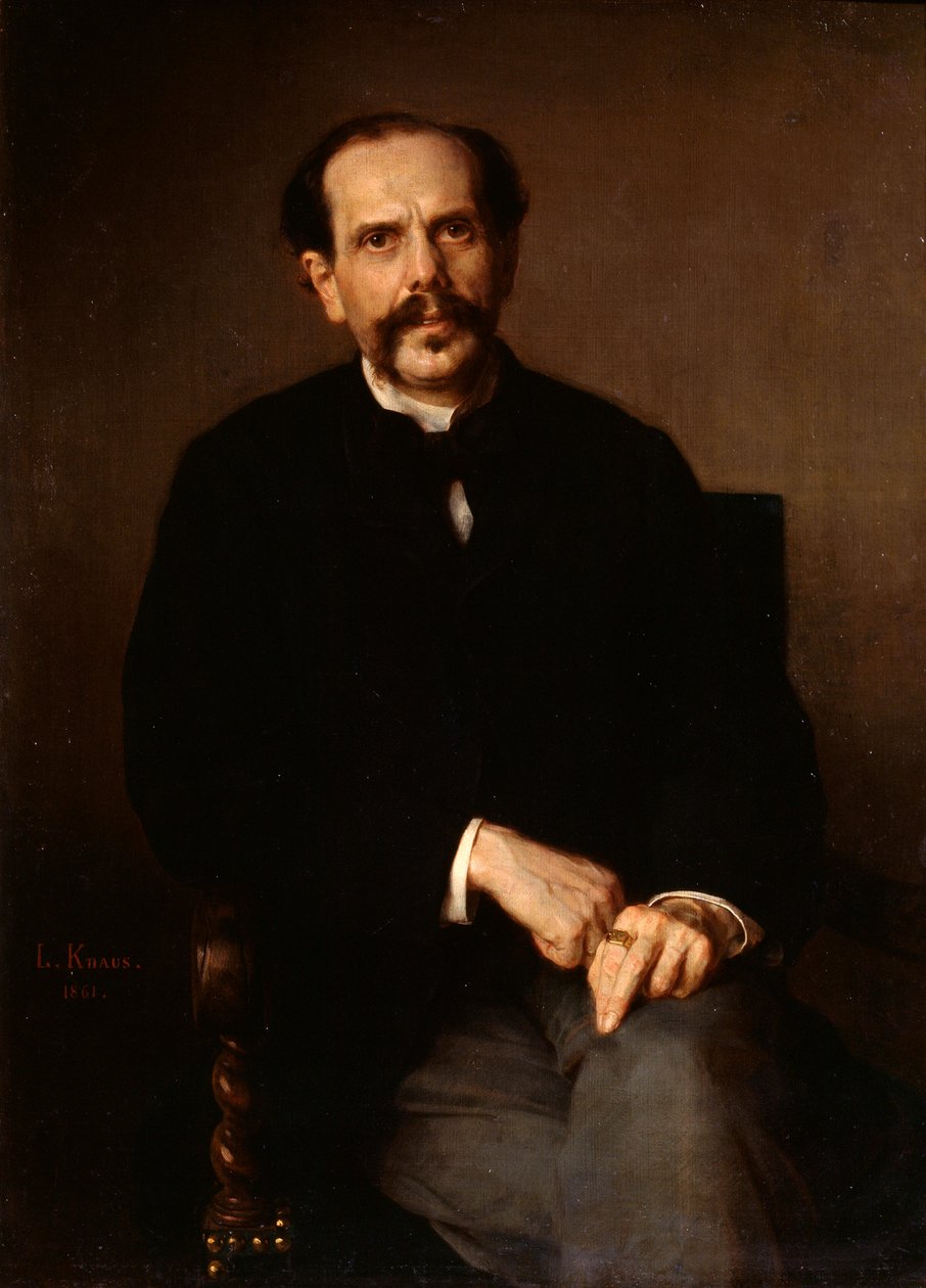 Egy férfi portréja, 1861. alkotó: Ludwig Knaus
