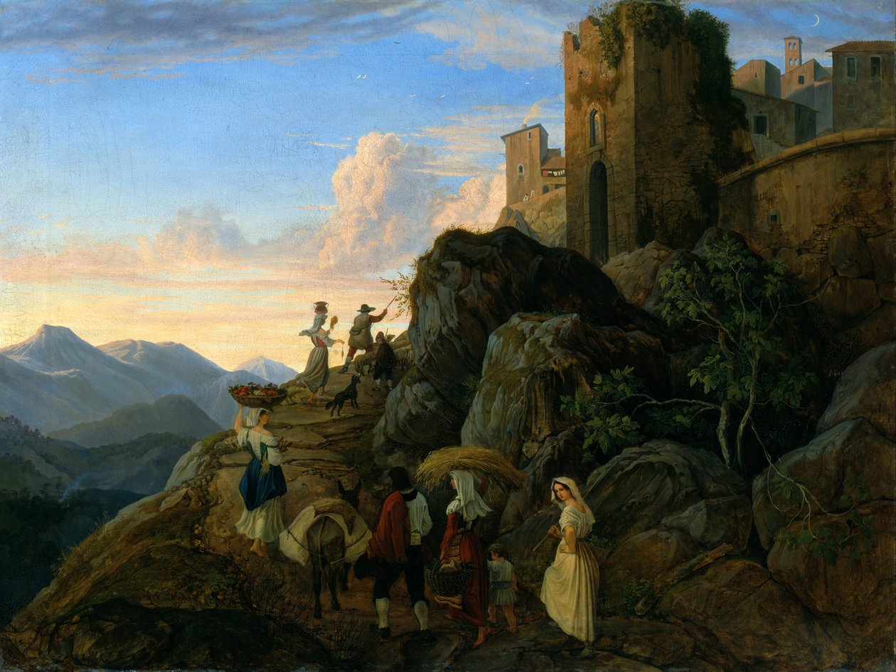 Civitella (esti) alkotó: Ludwig Richter