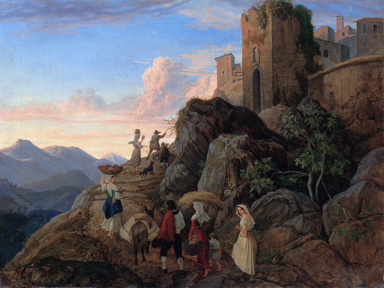 Civitella (esti) alkotó: Ludwig Richter