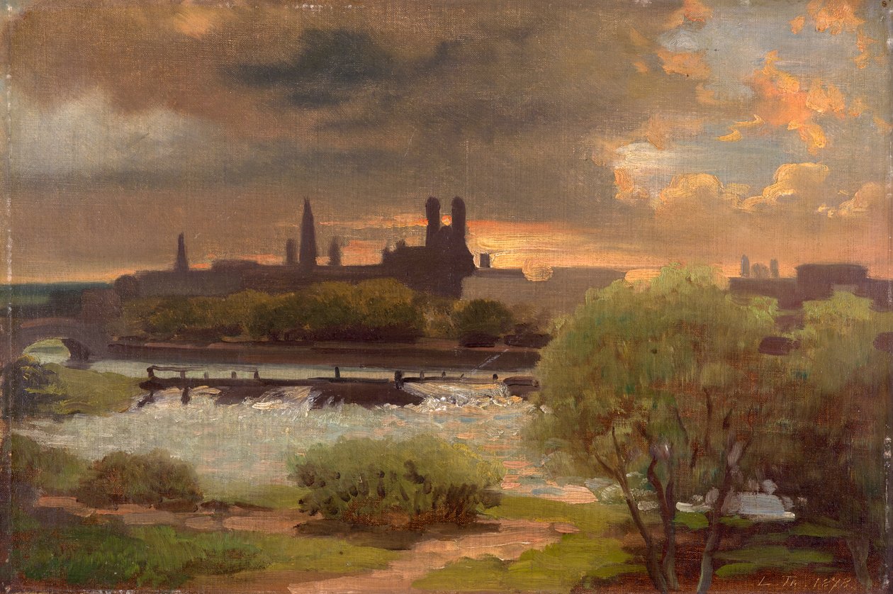 Kilátás Münchenre alkotó: Ludwig Thiersch