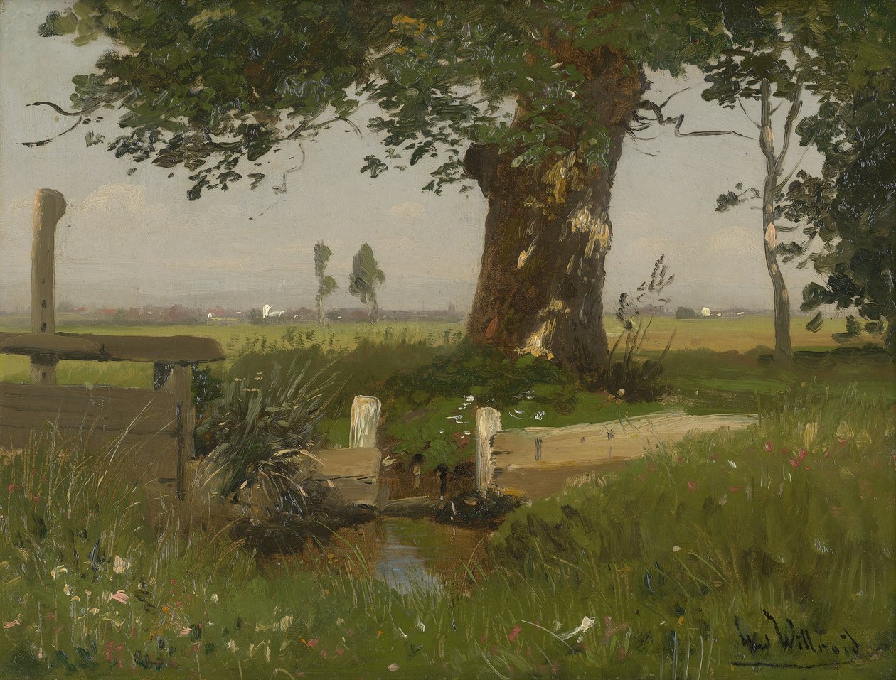 Nyárias réti táj Karintiában alkotó: Ludwig Willroider