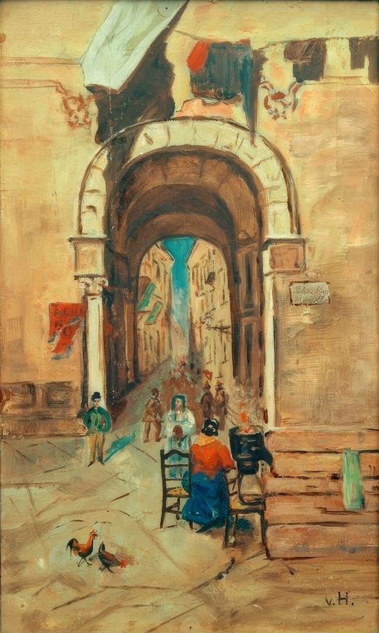Nápoly - alkalmi darab alkotó: Ludwig von Hofmann