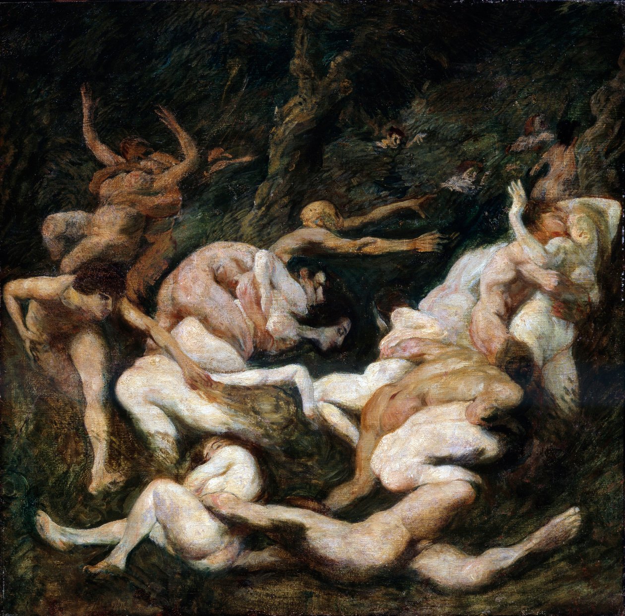 A nők elrablása, XX. század. alkotó: Ludwig von Hofmann
