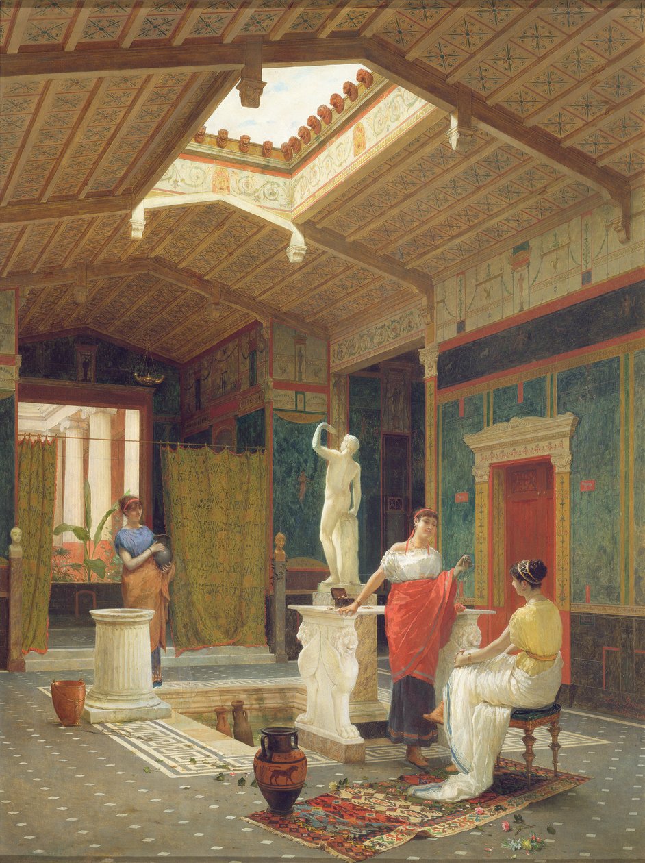 Pompei belső tér, 1882 alkotó: Luigi Bazzani