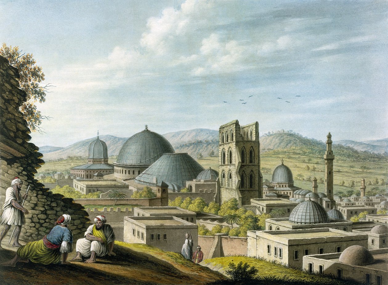 Jeruzsálem Nyugatról, kocsma. William Watts, 1805 alkotó: Luigi Mayer