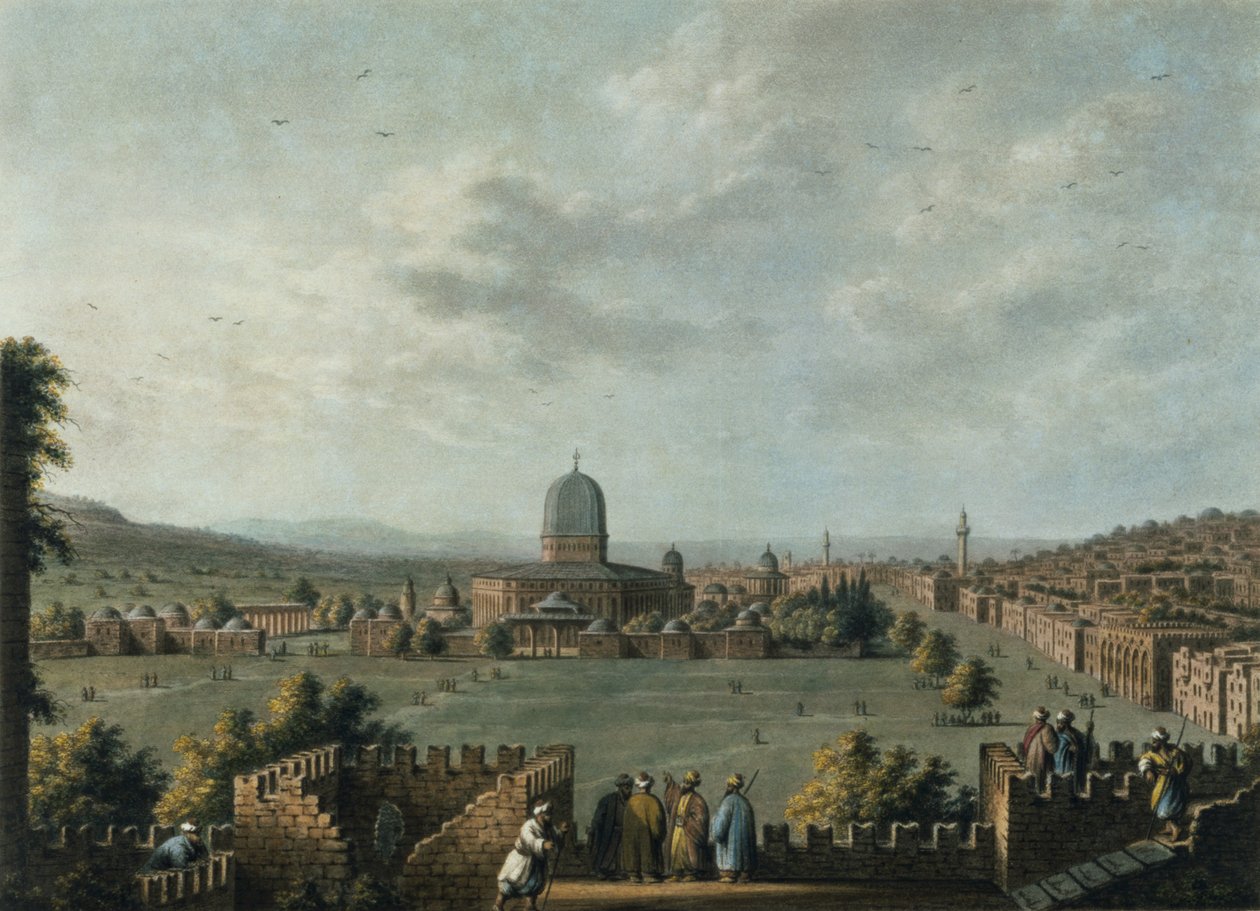 Salamon temploma, 63. tábla a „Kilátások az oszmán uradalmakban” című kiadványból, kocsma. Írta: Robert Bowyer (1758-1834) 1810 (akvatinta) alkotó: Luigi Mayer