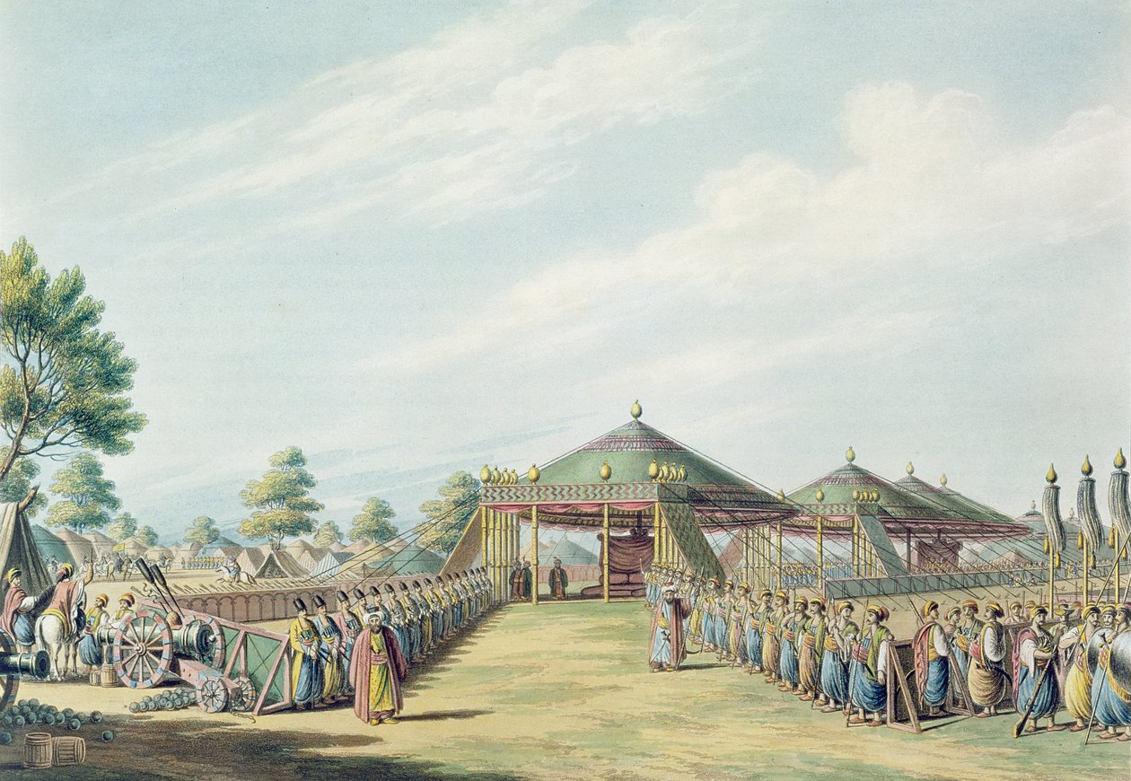 A tábor Daud-Pascia-ban, pub. William Watts, 1806 alkotó: Luigi Mayer