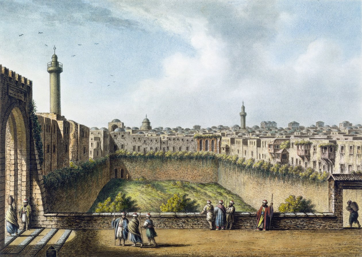 A Bethesda medencéje, Jeruzsálem, kocsma. William Watts, 1801 alkotó: Luigi Mayer