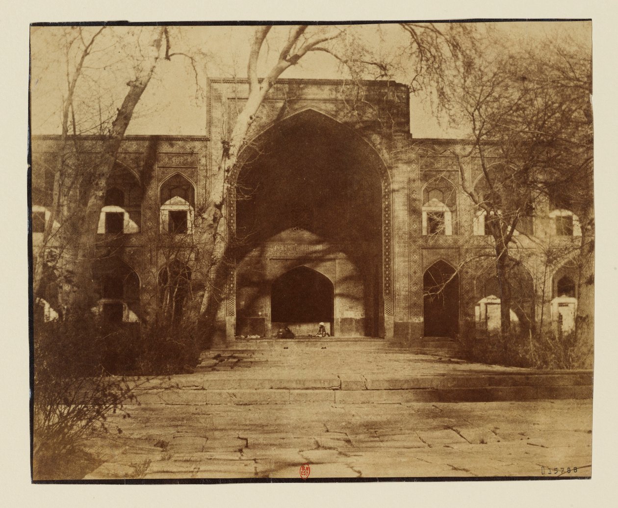 Isfahan, főiskola Medresseh Maderi Shah Hussein szultán madrasa, a sah anyja alkotó: Luigi Pesce