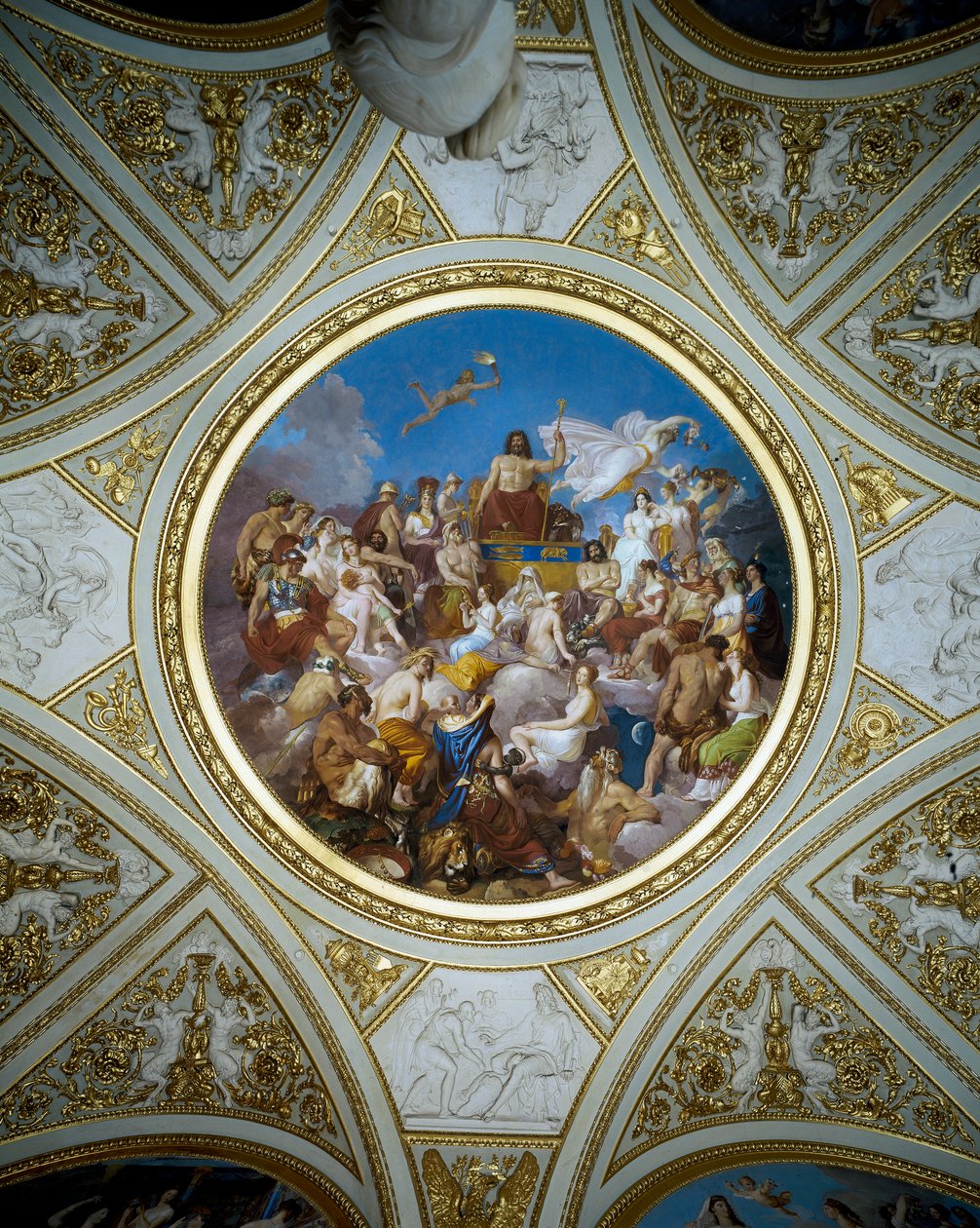 Olimposz, Az Iliász szoba mennyezete, Palatinus Galéria, 1819-20 alkotó: Luigi Sabatelli