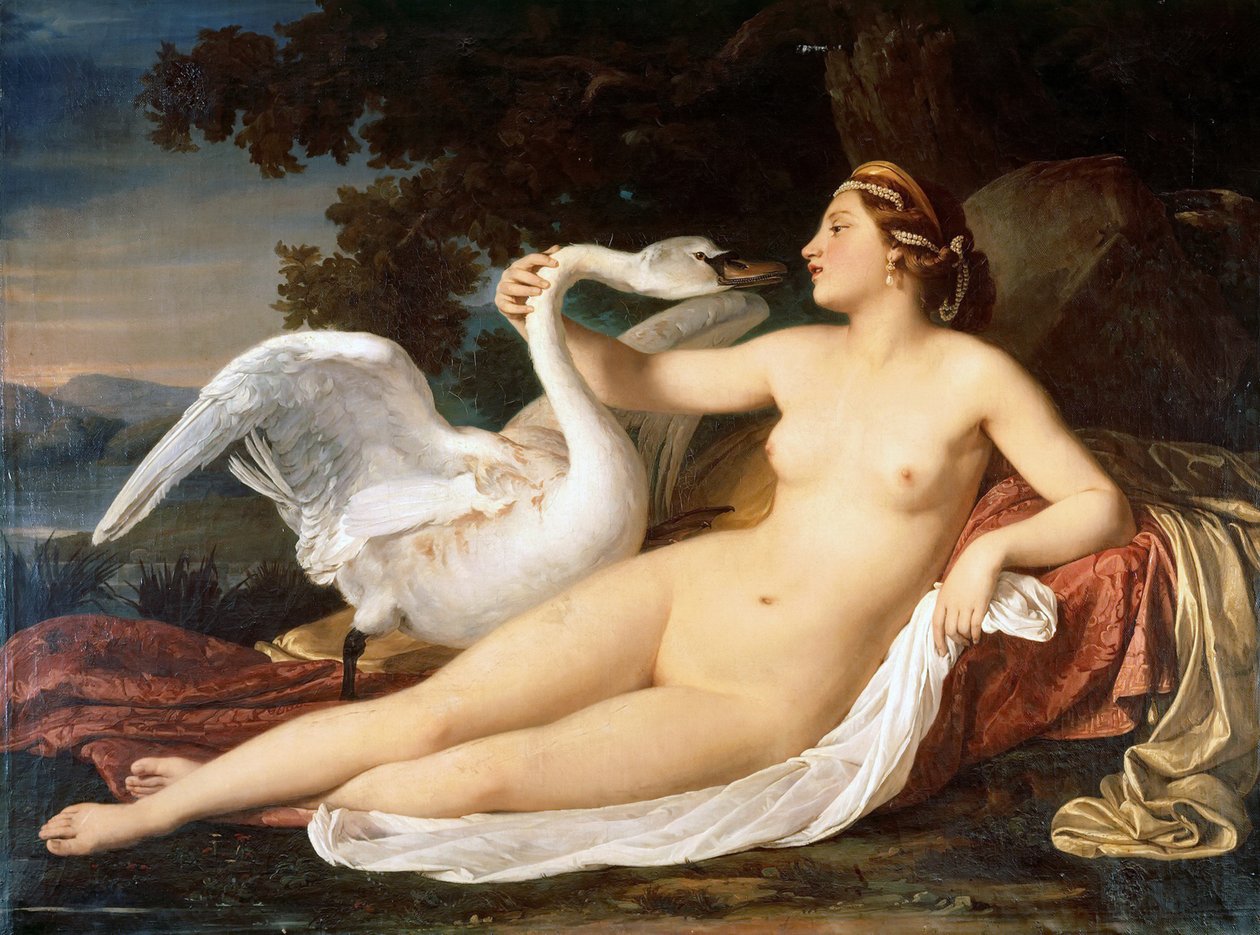 Léda és a hattyú, 1840-1850. alkotó: Luigi Mussini