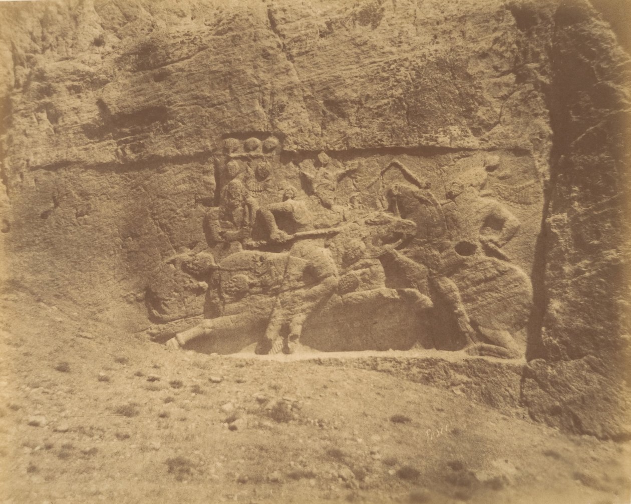 4 [Naksh-i Rustam, Persepolis közelében], 1840-60-as évek. alkotó: Luigi Pesce