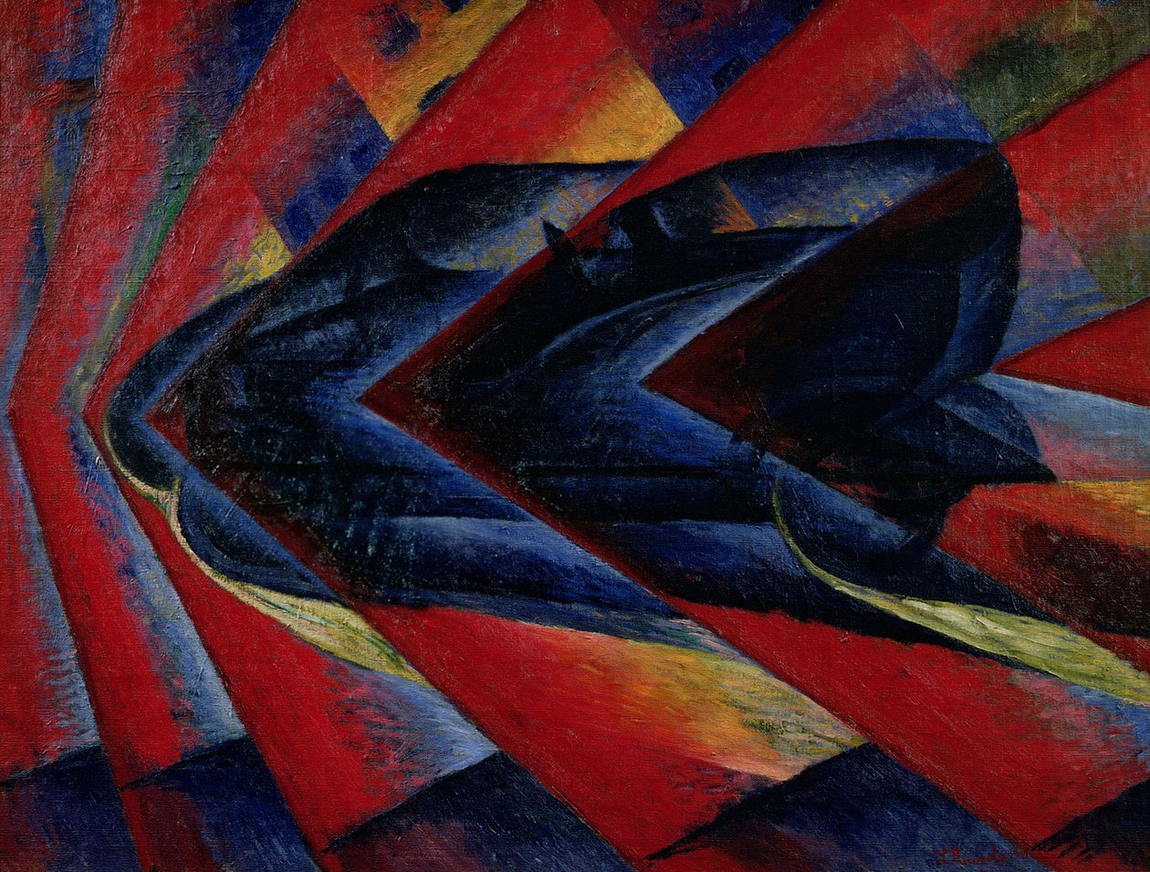 Az autó dinamizmusa alkotó: Luigi Russolo