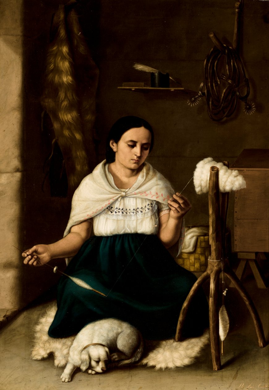 Woman Spinning (Hilandera), 1859 alkotó: Luis Cadena
