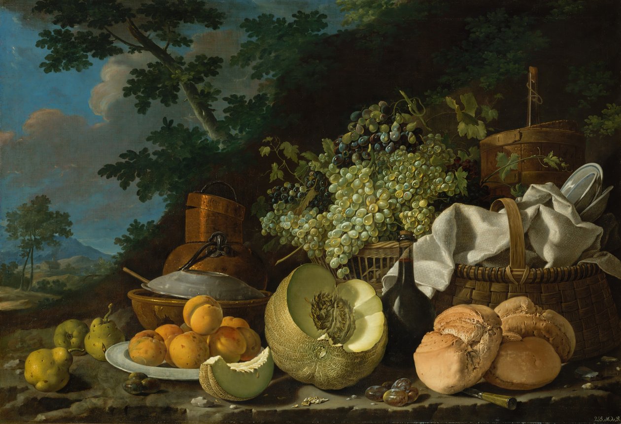 A délutáni étkezés La Merienda, kb. 1772. alkotó: Luis Egidio Melendez
