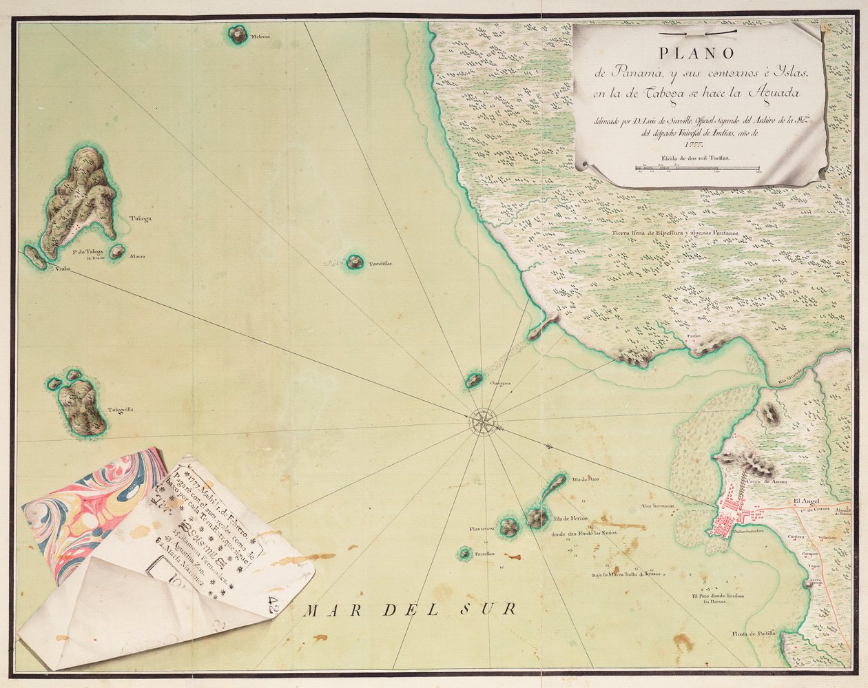 Panama térképe alkotó: Luis de Surville