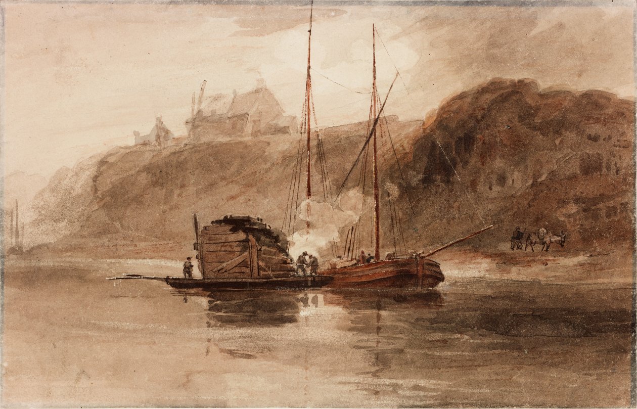 On the Tyne - Bill Point (akvarell papíron (szövött)) alkotó: Luke Clennell