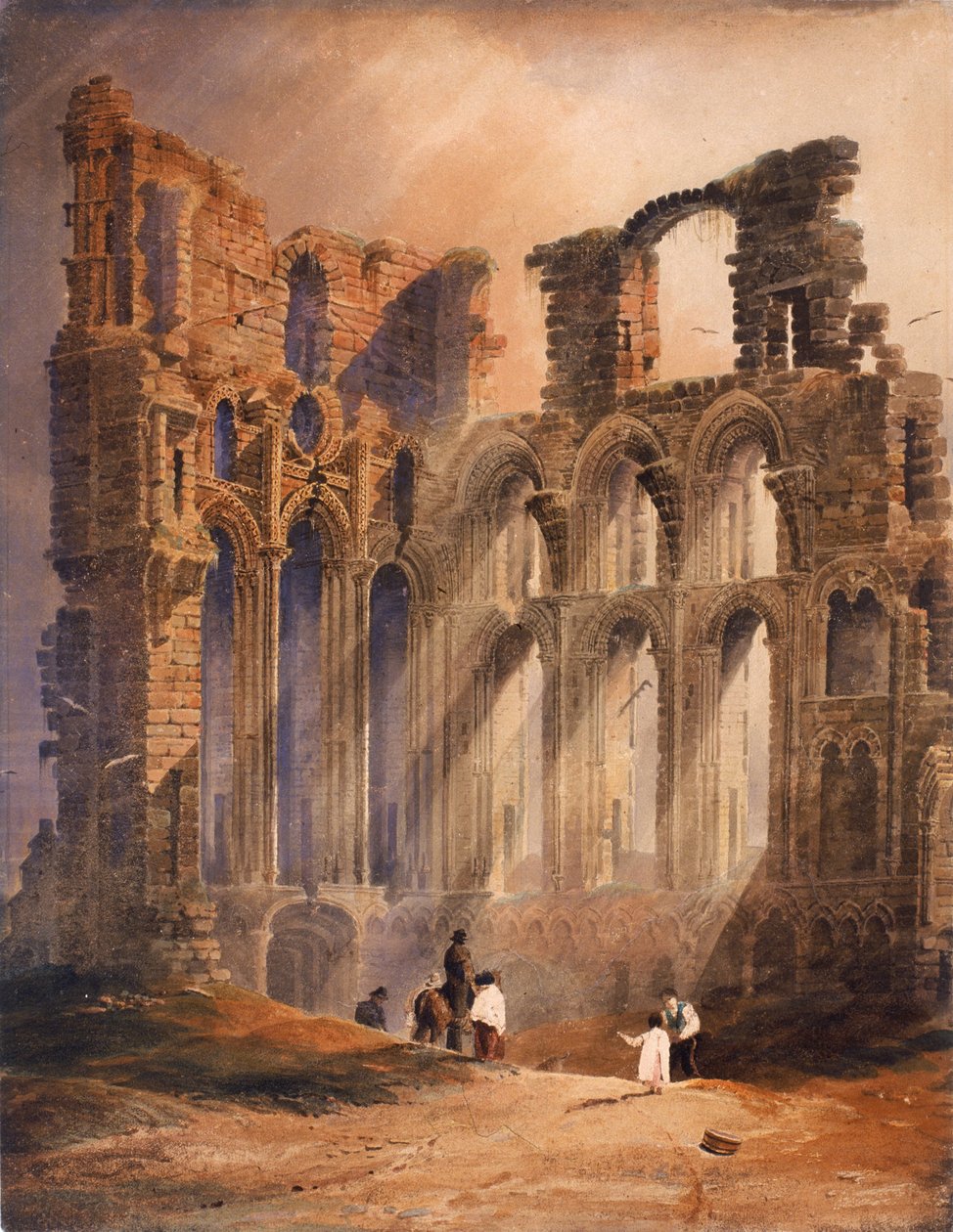 Tynemouth Priory (testszín) alkotó: Luke Clennell