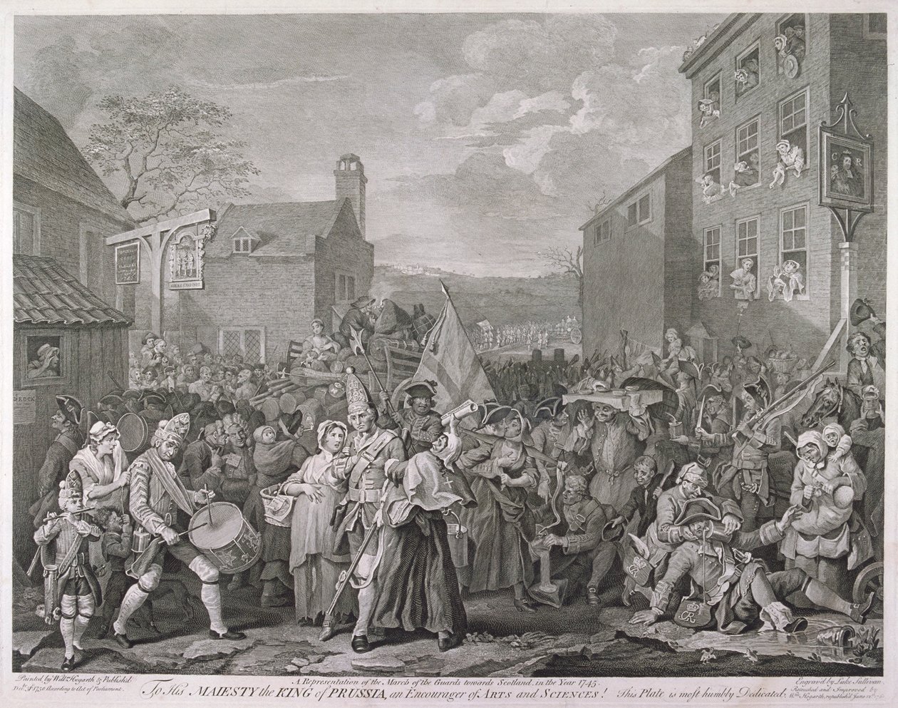 „The March to Finchley”, 1761. alkotó: Luke Sullivan