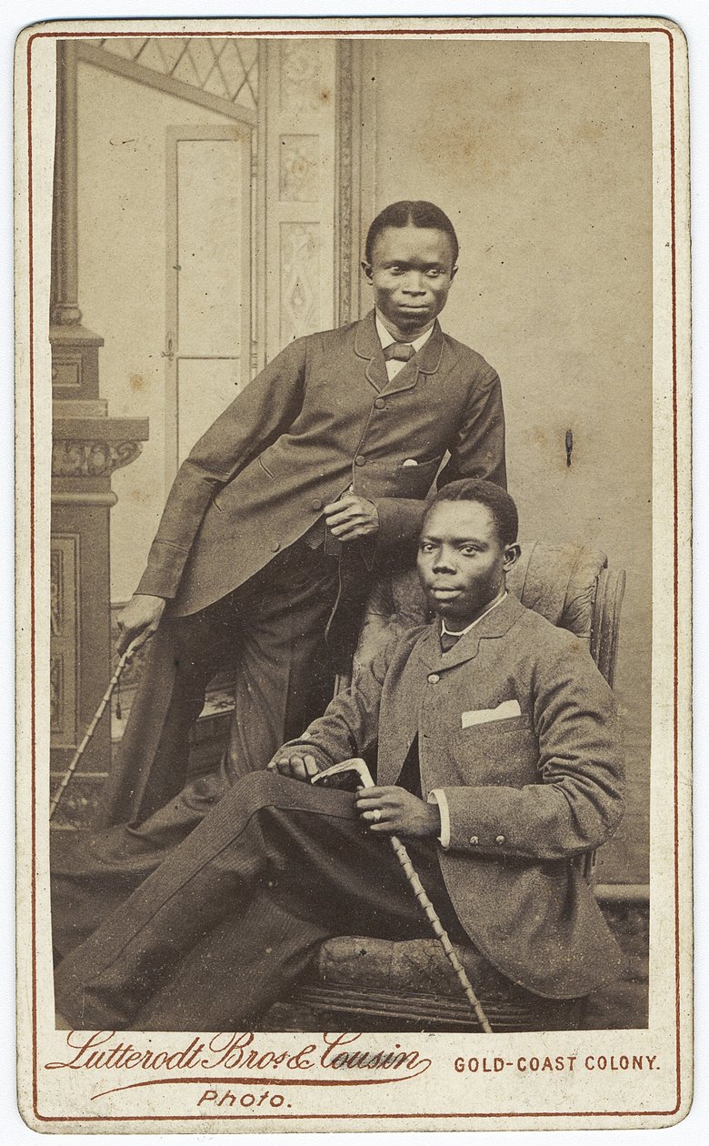 Dupla portré, 1880-as évek (albumnyomat) alkotó: Lutterodt Brothers