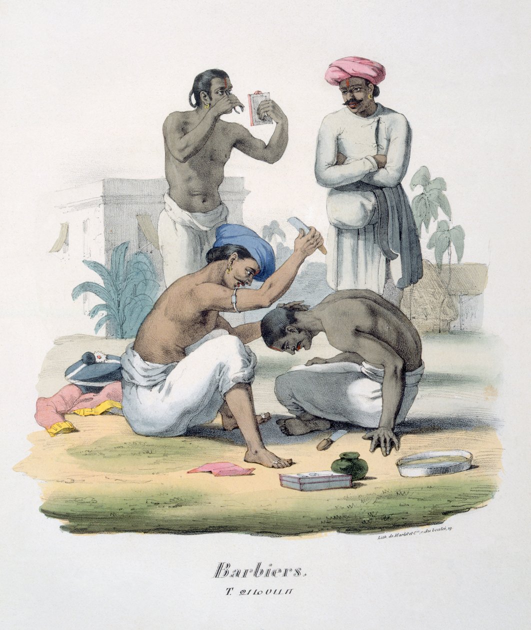 Borbélyok, 1827-35 alkotó: M.E. Burnouf