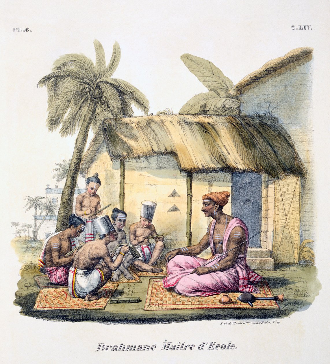Brahmin iskolamester, 1827-35 alkotó: M.E. Burnouf