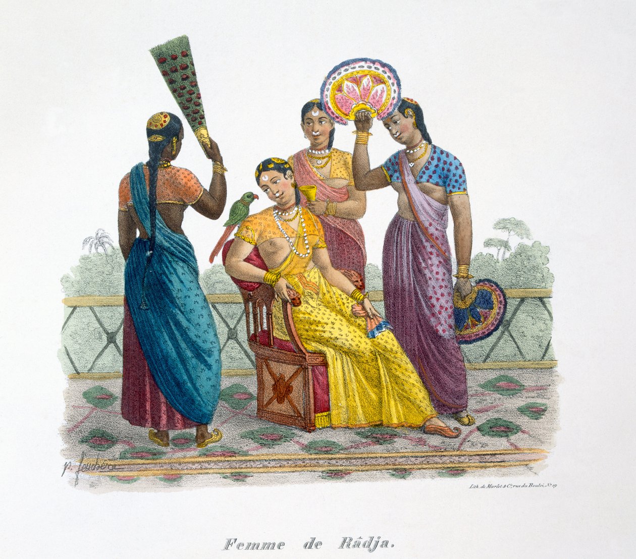 Egy rádzsa felesége, 1827-35 alkotó: M.E. Burnouf