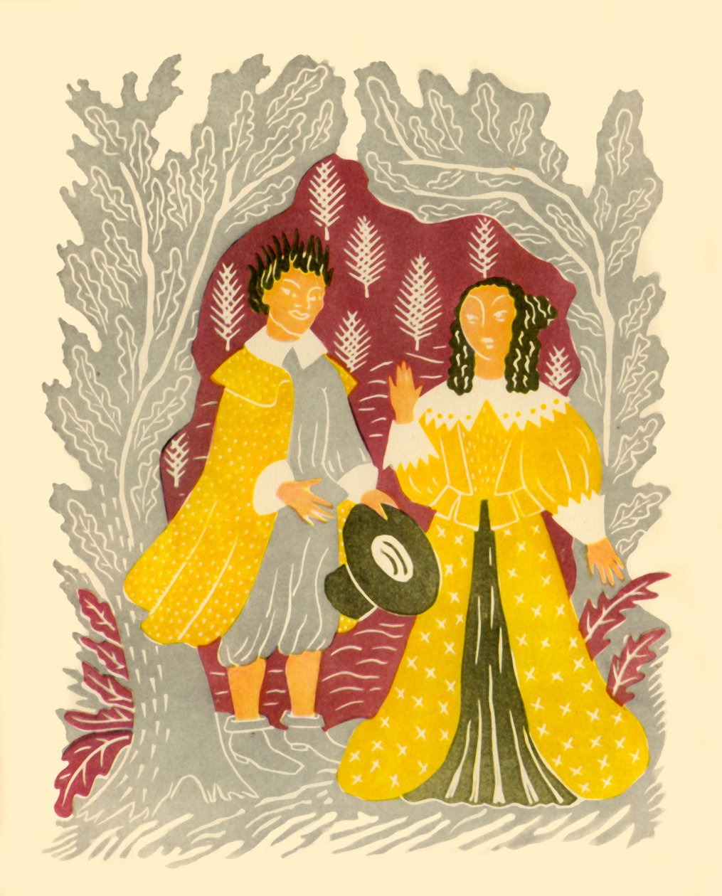 Férfi és nő, 1937, 1946. alkotó: M.R.H. Farrar