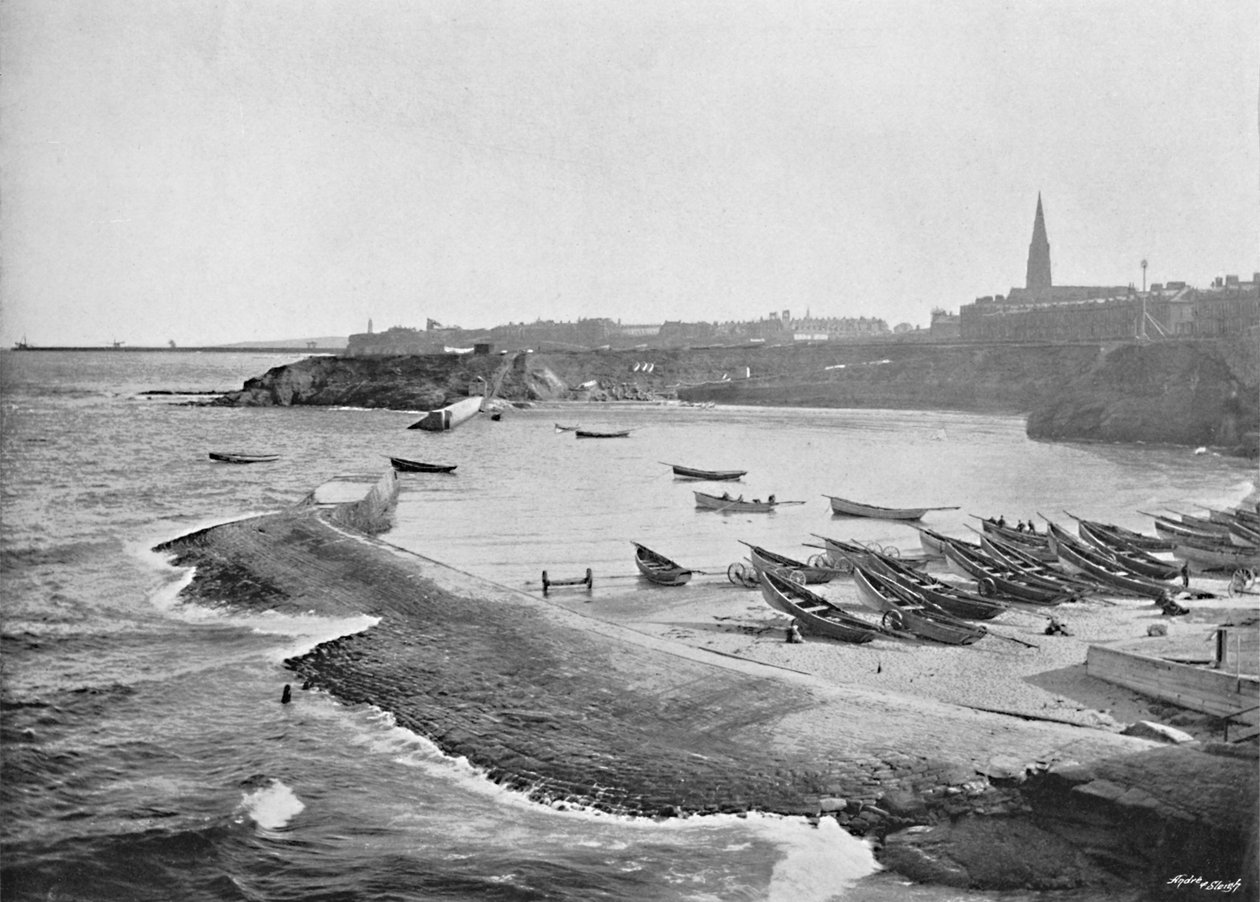 Cullercoats Bay, Tynemouth, 1896 alkotó: M. Aunty