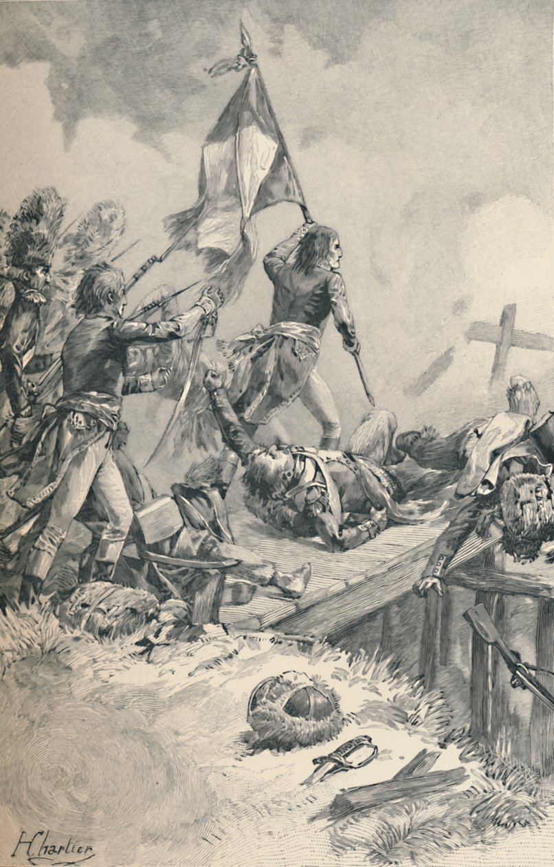 Bonaparte Arcole-ban, 1796, 1896 alkotó: M. Haider