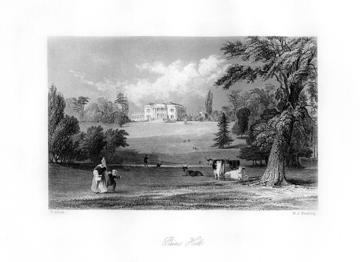 Pains Hill, Surrey, 19. század. alkotó: M. J. Starling