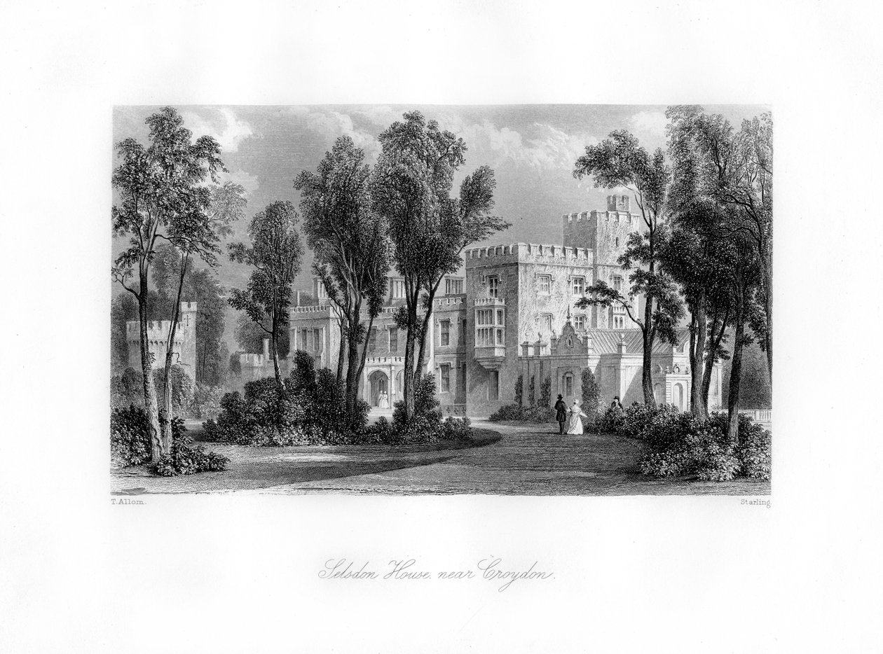 Selsdon-ház Croydon közelében, 19. század. alkotó: M. J. Starling