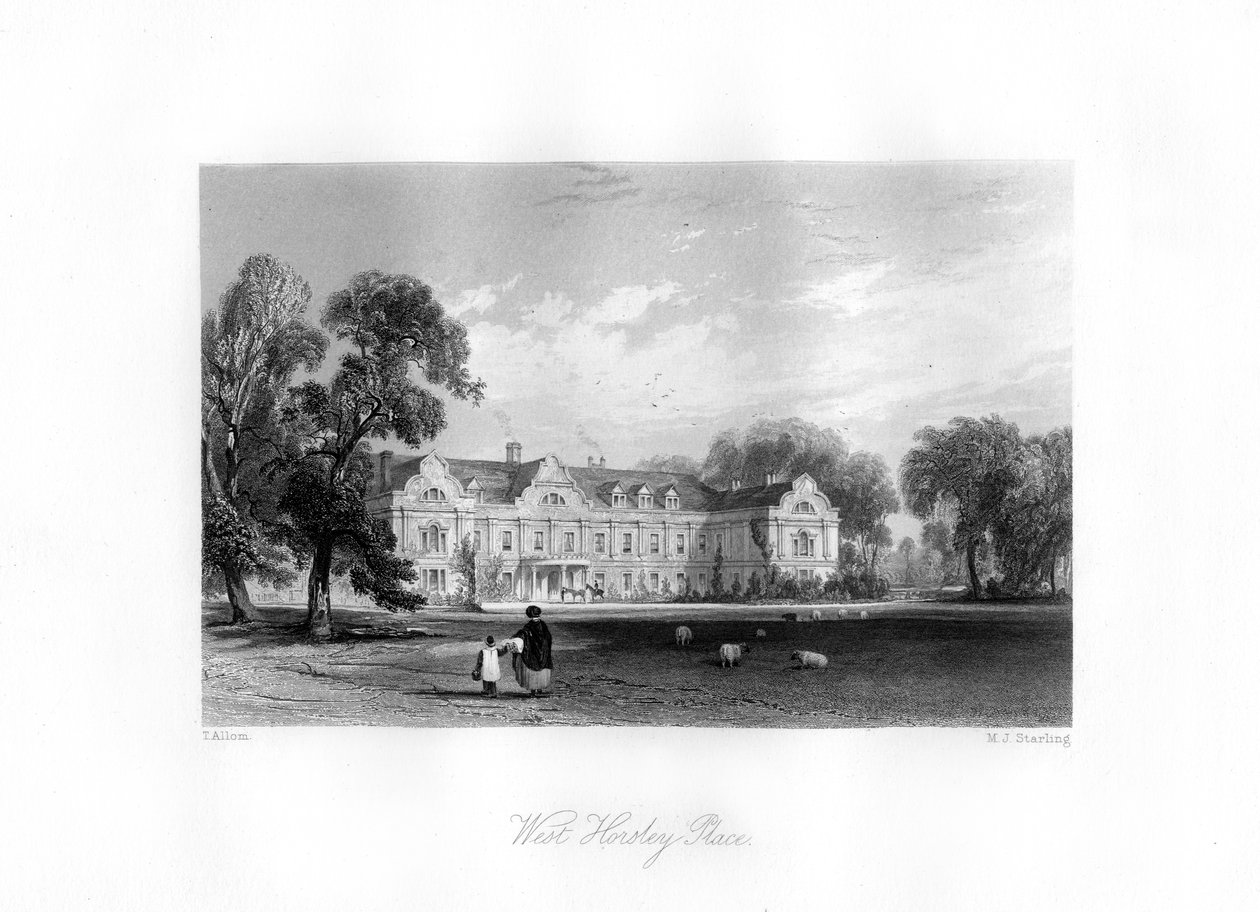 West Horsley, Surrey, 19. század. alkotó: M. J. Starling