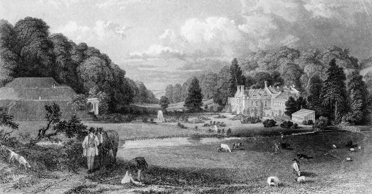 Wotton House, Surrey, 19. század. alkotó: M. J. Starling