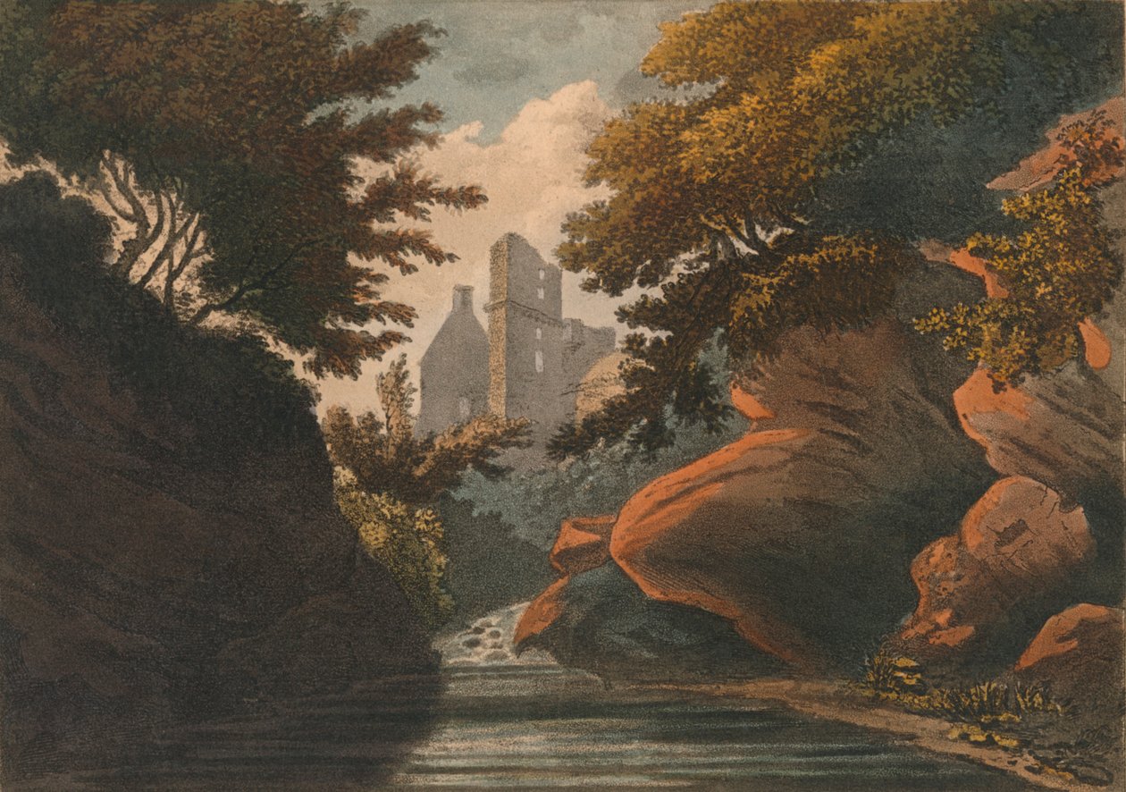 Rosline kastély, 1800. alkotó: M. Merigot