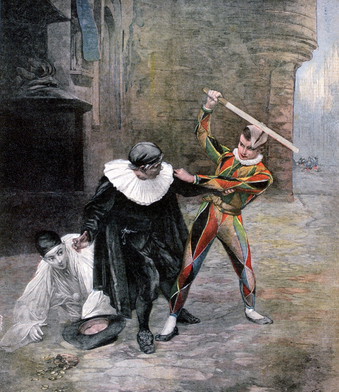 "Mindent Colombine-ért", 1891 alkotó: M Vollon Fils