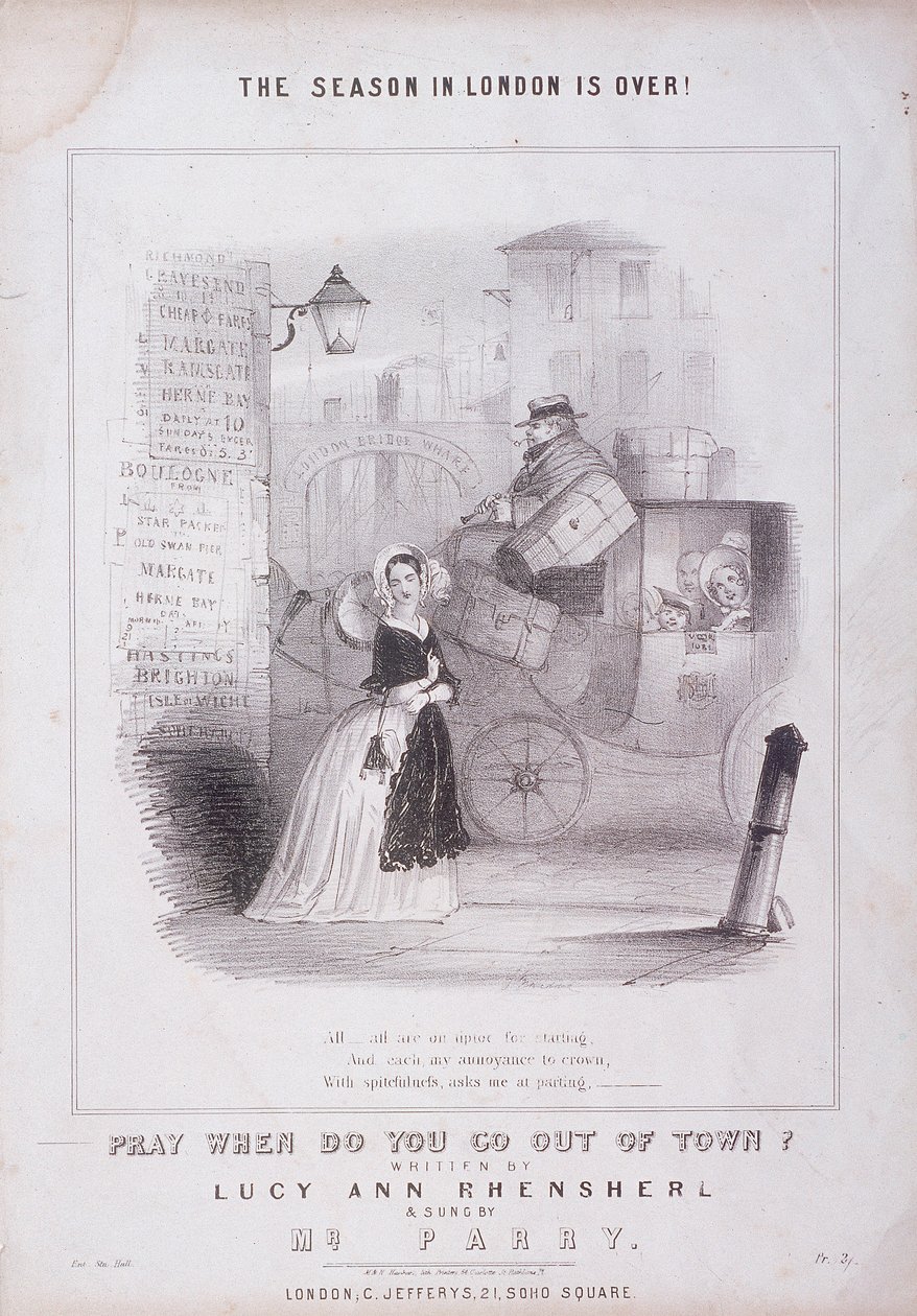 London Bridge Wharf, London, 1840 alkotó: M and N Hanhart