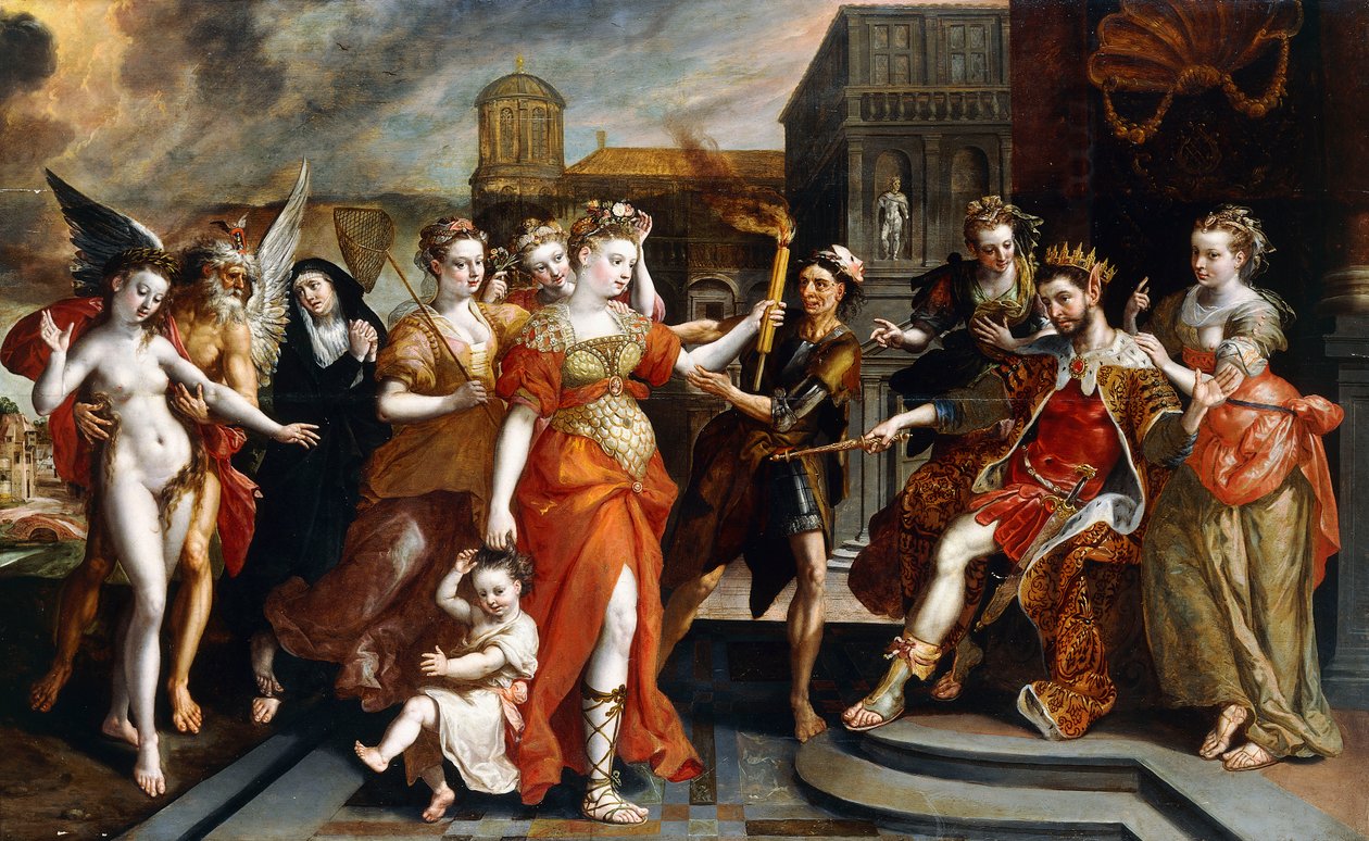 Apelles Calumney-ja, alkotó: Maarten de Vos