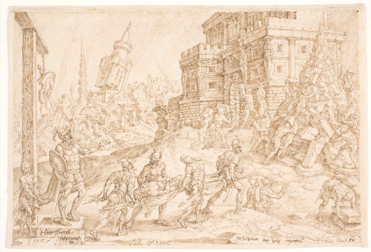 Aj királyát eltemették alkotó: Maarten van Heemskerck