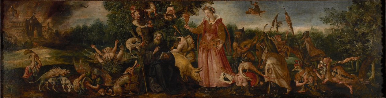 Szent Antal megkísértése, 1585-1590. alkotó: Maerten Vos de