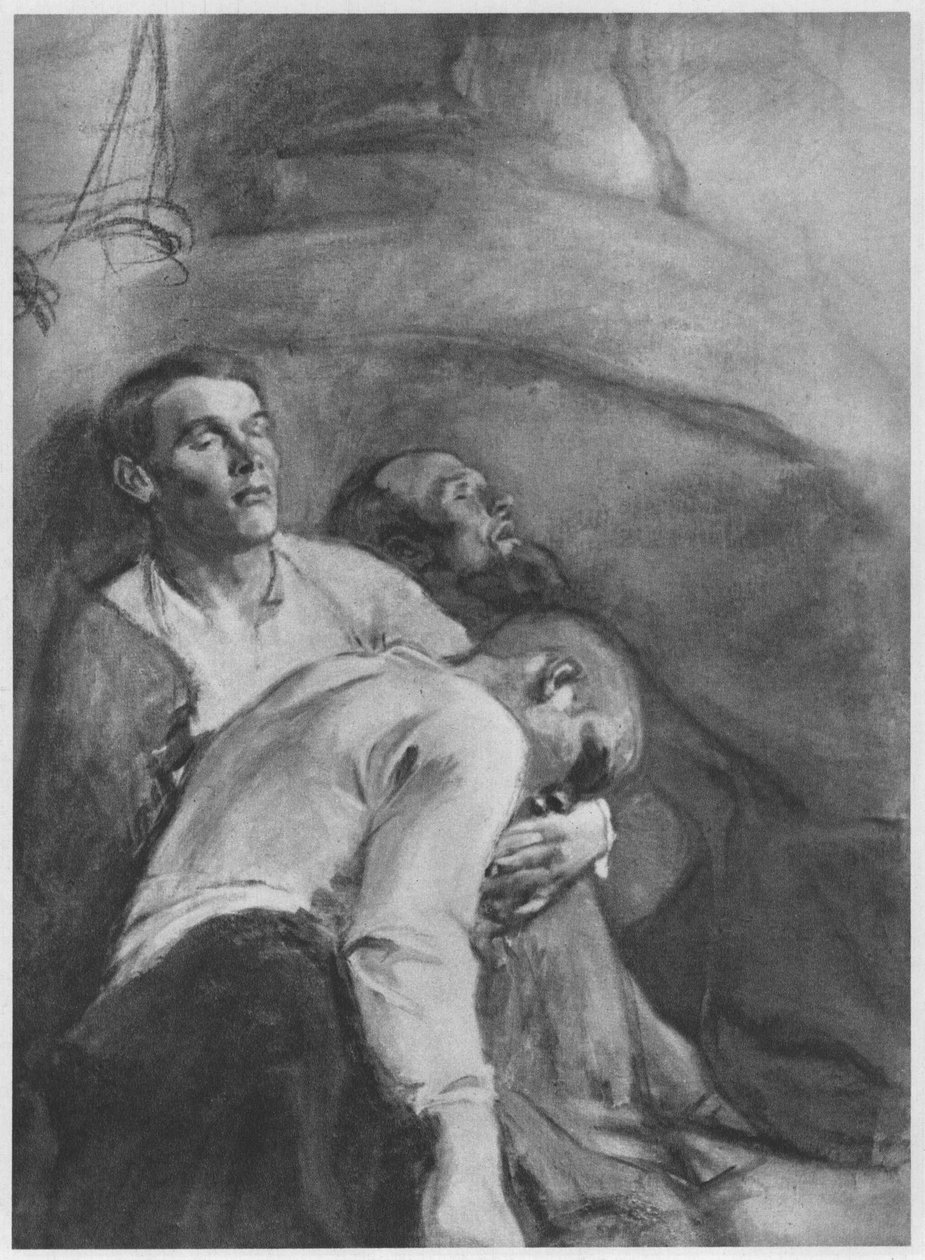 Gecsemáné. A tanulmány leírása források szerint alkotó: Magnus Enckell