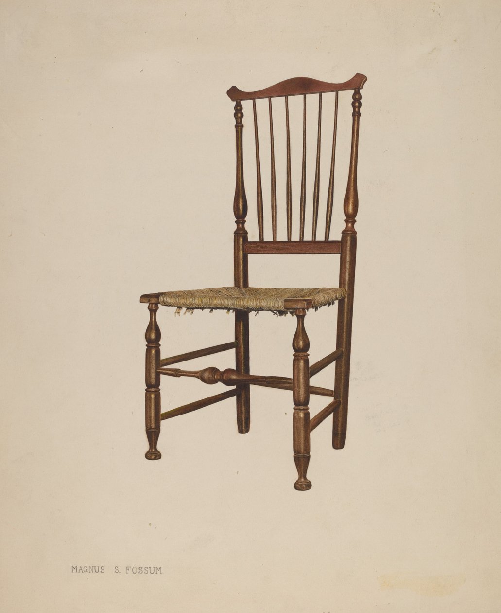 Bastard Windsor szék, c. 1939. alkotó: Magnus S. Fossum