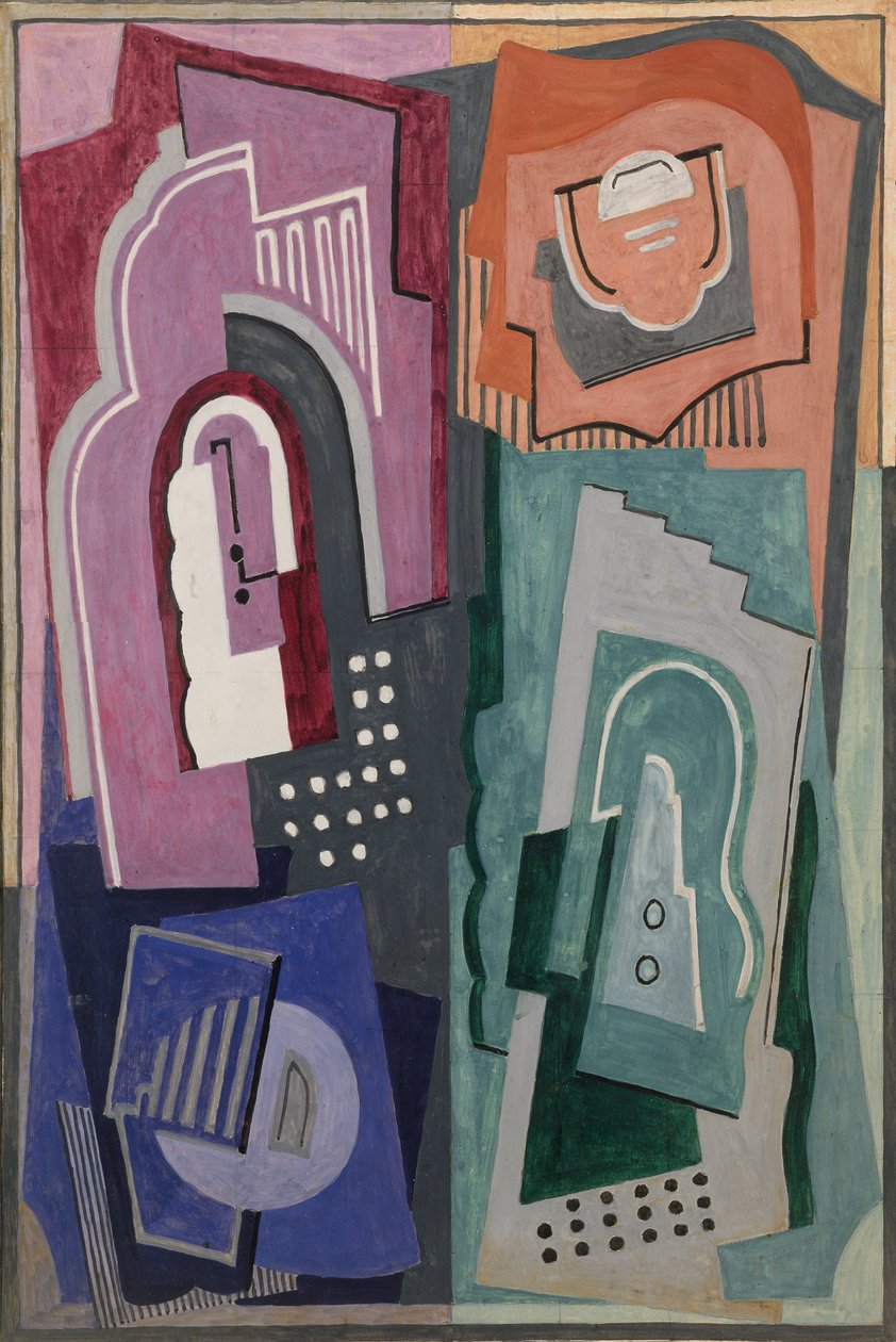Öt elem kompozíció, 1929 körül (gouache) alkotó: Mainie Jellett