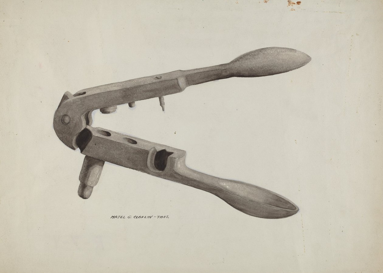 Bullet Mold, c. 1937. alkotó: Majel G. Claflin