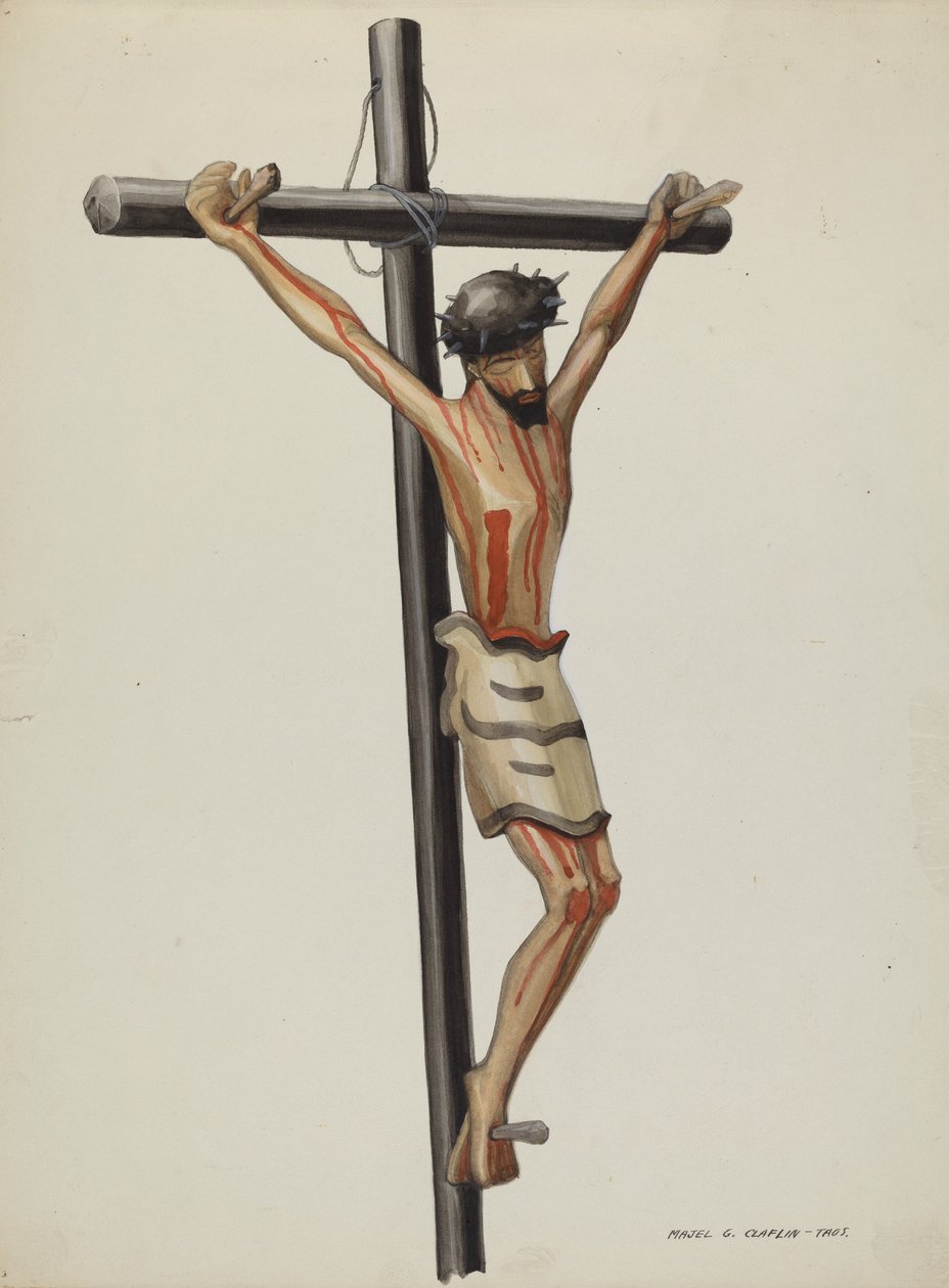 Bulto, Feszület, c. 1937. alkotó: Majel G. Claflin