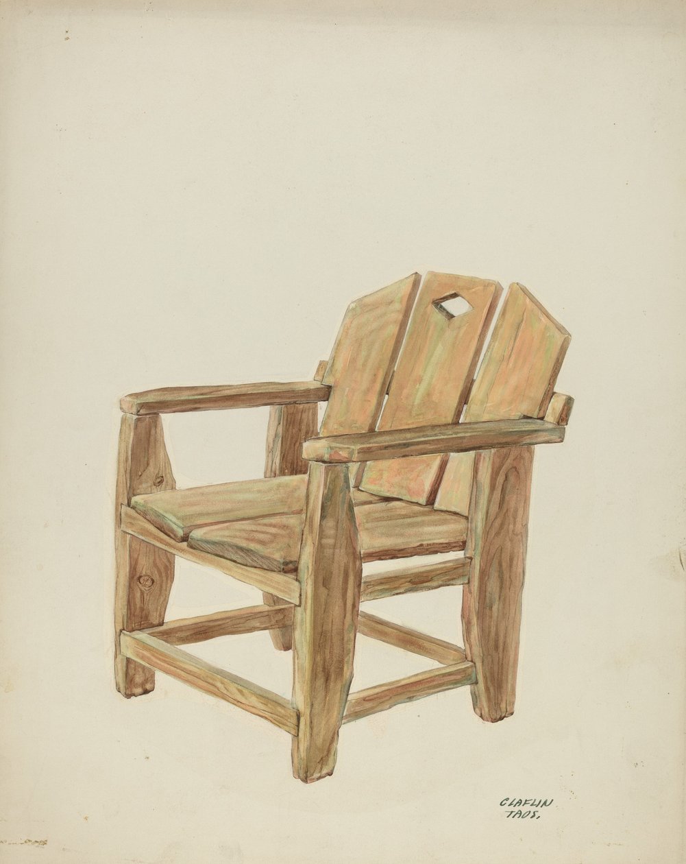 Szék, c. 1938. alkotó: Majel G. Claflin