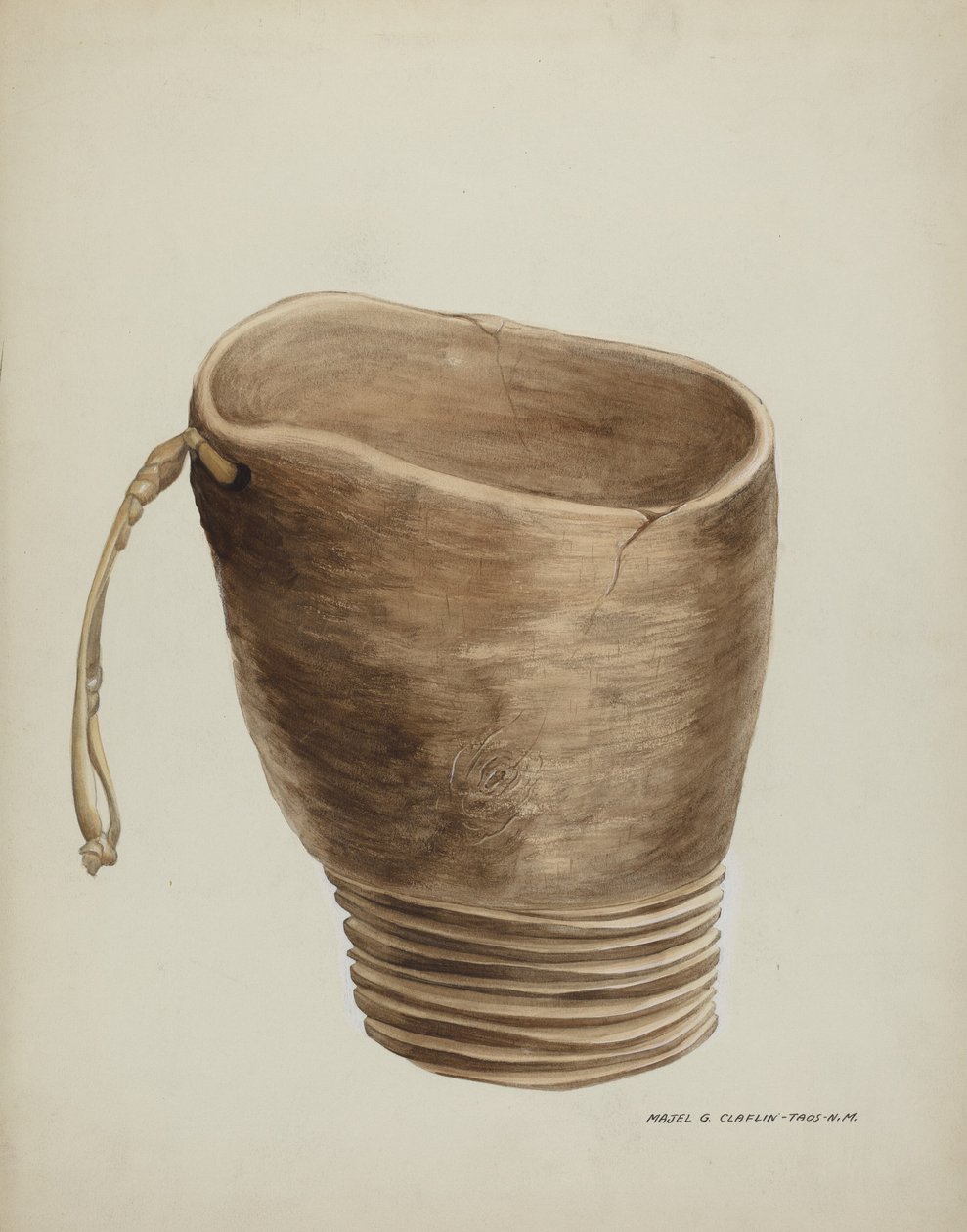 Szenteltvíz Font, 19351942. alkotó: Majel G. Claflin