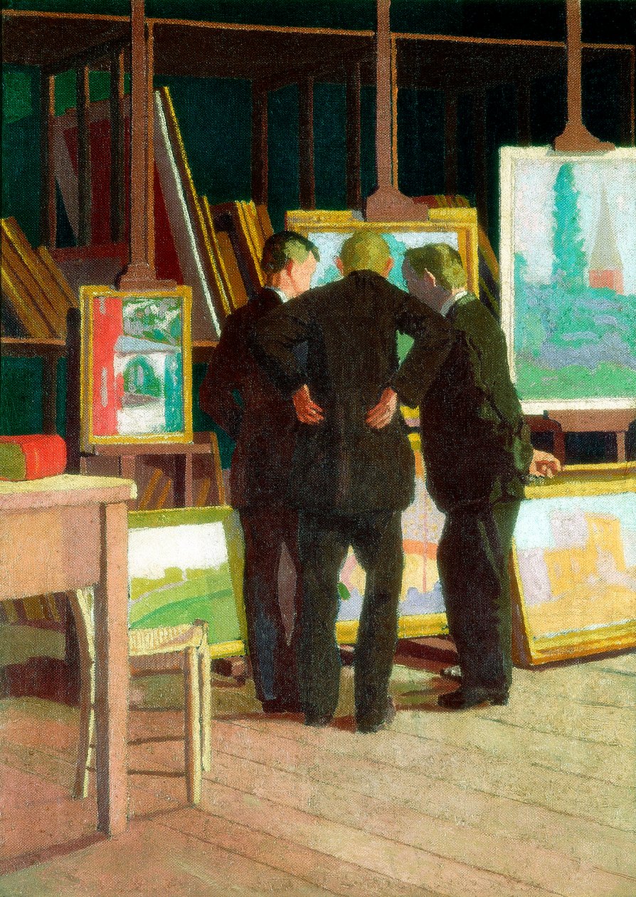 Fitzroy Street 19. (Walter Richard Sickert műterme), 1912-14 körül. alkotó: Malcolm Drummond