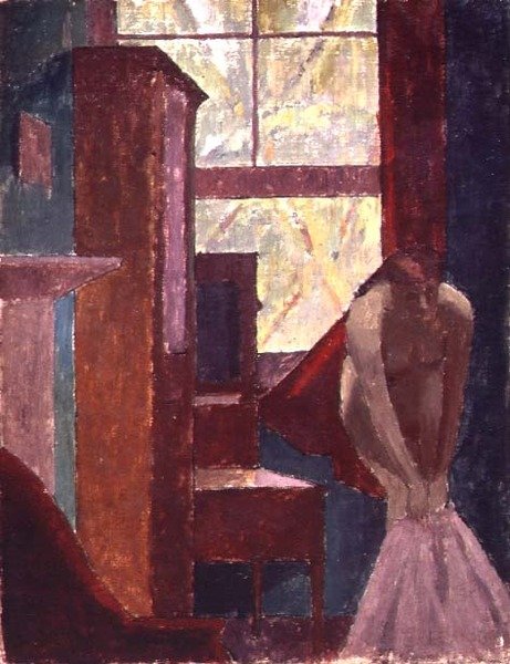 Lányöltözet (olaj, vászon) alkotó: Malcolm Drummond